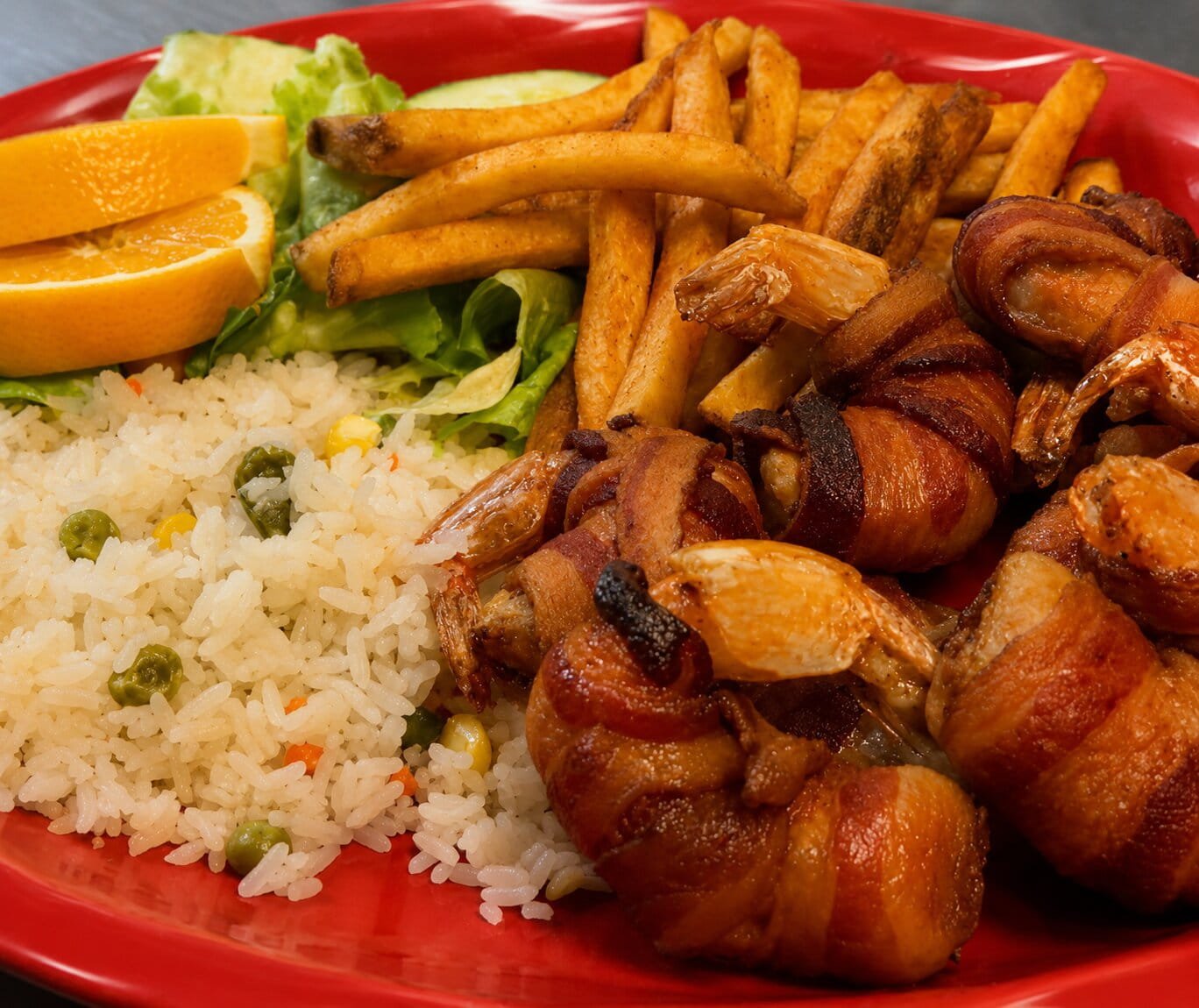 Mummy shrimp entrée available from Los Bandidos